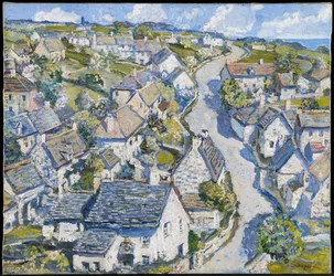 Villaggio minerario in Cornovaglia, c.1920